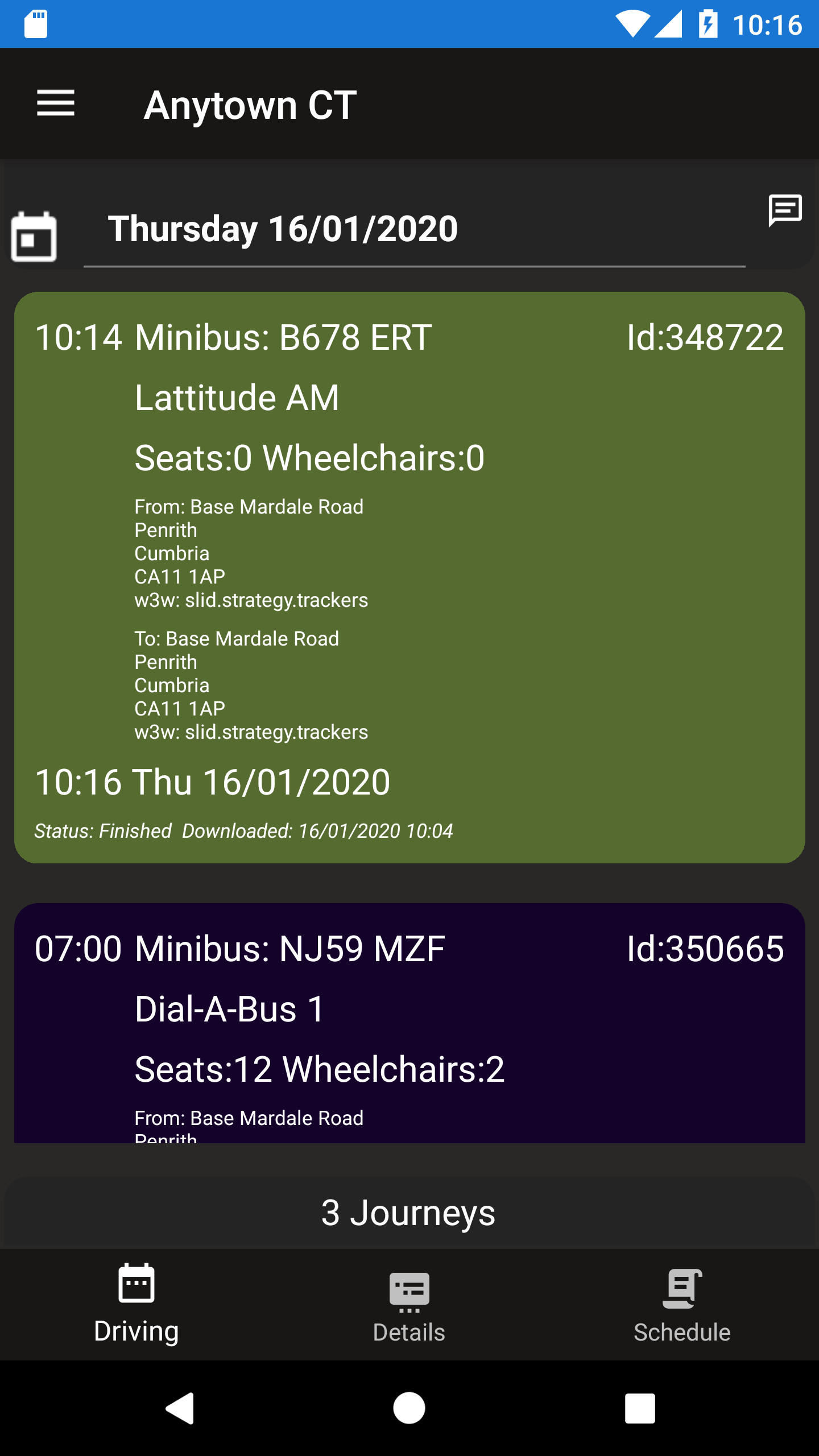 Screenshot of the ctxGoDriveApp